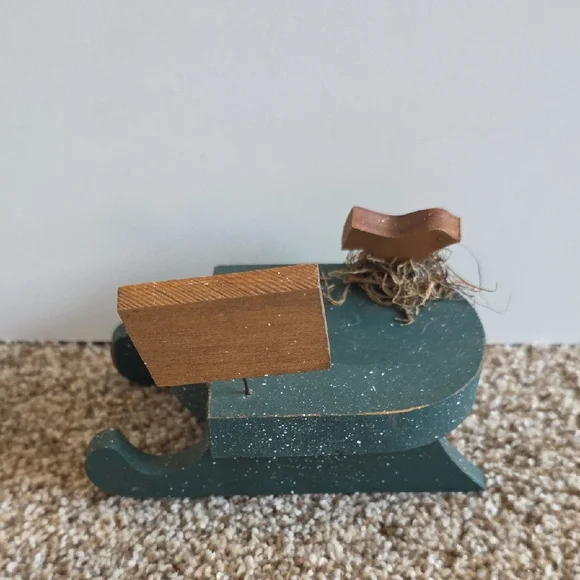 Winter - Snowman Sled Decor - Wood - Picture 3 of 8